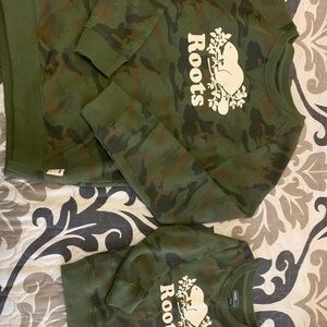 Mommy & me matching roots camo crew necks